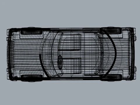 Carro cl&aacute;ssico detalhado sedan retr&ocirc; estilizado Modelo 3D