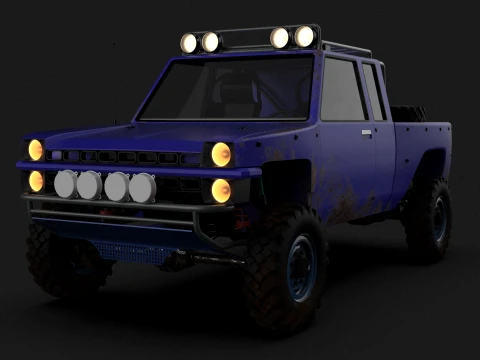 Camioneta todoterreno estilizada Veh&iacute;culo de aventuras 4x4 Modelo 3D
