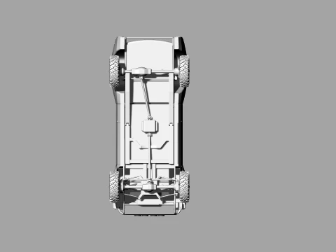 Stylized Off-Road Pickup Truck 4x4 Adventure Vehicle 3D Model
