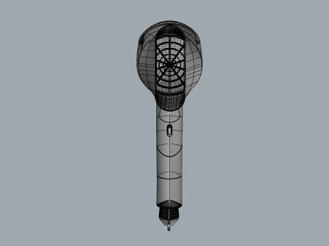 Modern Hair Dryer - Professional Handheld Blow Dryer 3D Mode 3D Model