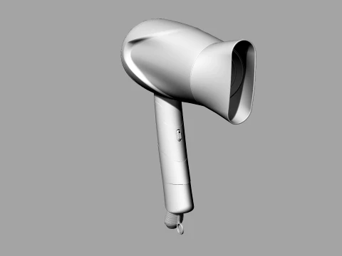 Modern Hair Dryer - Professional Handheld Blow Dryer 3D Mode 3D Model