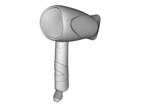 Modern Hair Dryer - Professional Handheld Blow Dryer 3D Mode 3D Model