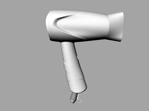 Modern Hair Dryer - Professional Handheld Blow Dryer 3D Mode 3D Model