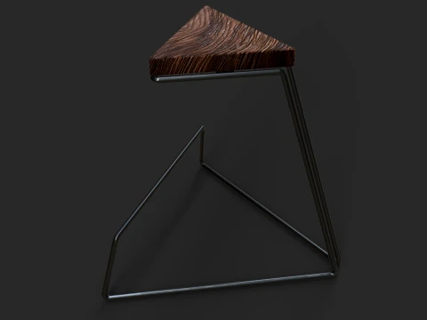 Table d'appoint Delta Table d'appoint minimaliste moderne Modèle 3D