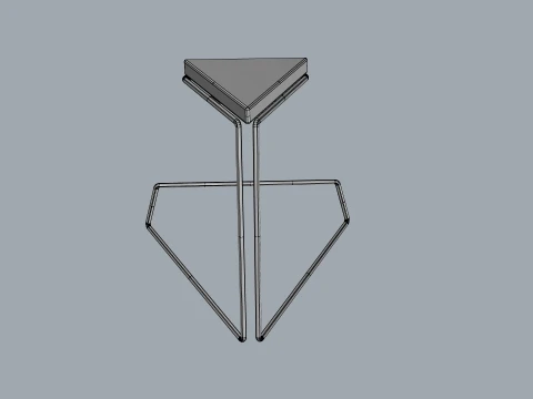 Delta Side Table Modern Minimalist Side Table 3D Model