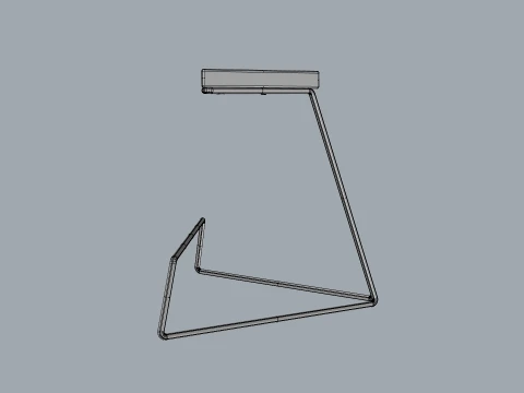 Delta Side Table Modern Minimalist Side Table 3D Model