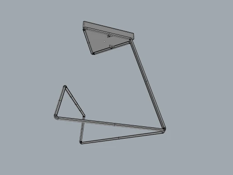 Delta Side Table Modern Minimalist Side Table 3D Model