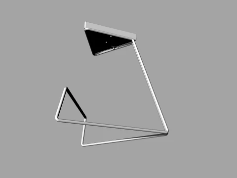 Delta Side Table Modern Minimalist Side Table 3D Model