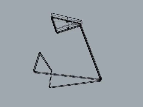 Delta Side Table Modern Minimalist Side Table 3D Model