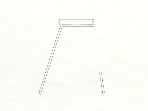 Delta Side Table Modern Minimalist Side Table 3D Model