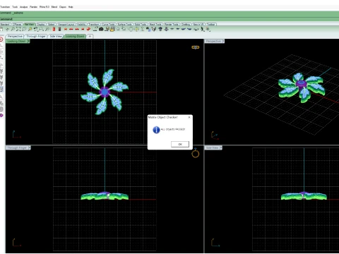 Leaf Flower Diamond Earrings Tops Pendant Jewelry 3D Print Model