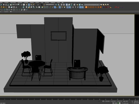 Wooden Exhibition Stall Trade Show Booth 3D Model