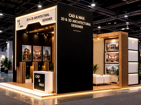 Modern Exhibition Stall And Luxury Trade Show Booth 3Dモデル