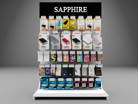 Mobile Accessories Display Rack Retail Stand 3D Model