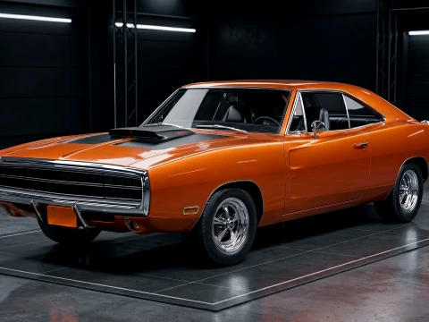 1970 Dodge Charger RT Car 3D Model