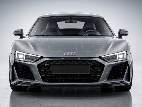 Audi R8 V10 2024 Supercar 3D Model