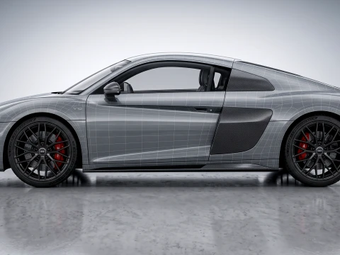 Audi R8 V10 2024 Supercar 3D Model