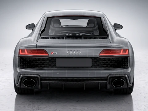 Audi R8 V10 2024 Supercar 3D Model