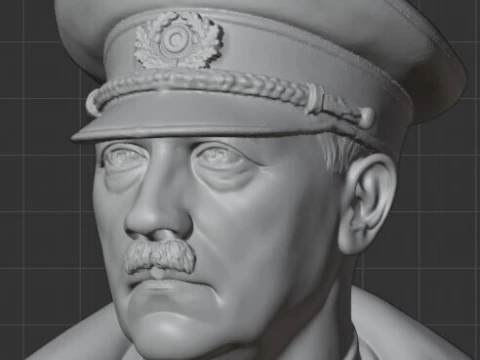 Adolf Hitler &ndash; Hochdetaillierte historische Portr&auml;tb&uuml;ste, unpolitisch &ndash; nur f&uuml;r den pers&ouml;nlichen Gebrauch 3D Druckmodell