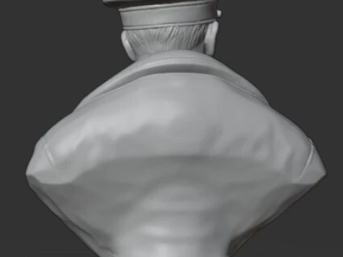 Adolf Hitler - Highly Detailed Historical Portrait Bust Non-Political - Personal Use Only 3D Print Model