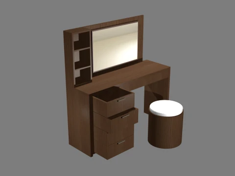 Modern Dressing Table 3D Model