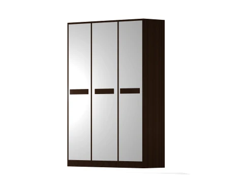 Modern 3 Door Wardrobe High quality low poly 3D Model