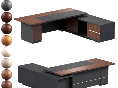 Executive Desk - 001 3D Model
