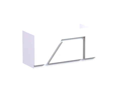 Reception Front Desk - 001 3D Model