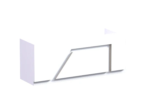 Reception Front Desk - 001 3D Model
