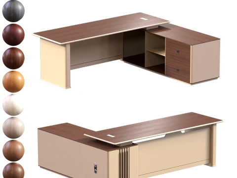 Executive Desk - 002 3D Model