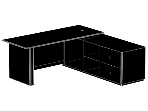 Executive Desk - 002 3D Model