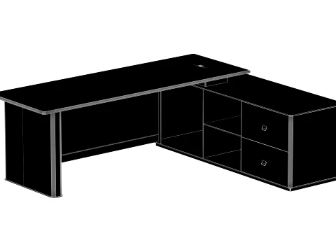 Executive Desk - 002 3D Model