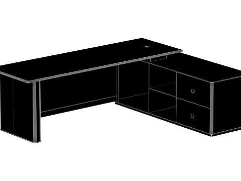 Executive Desk - 002 3D Model