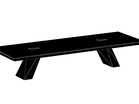 Meeting Conference Table - 002 3D Model