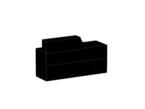 Reception Front Desk - 002 3D Model