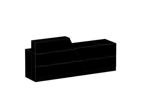 Reception Front Desk - 002 3D Model
