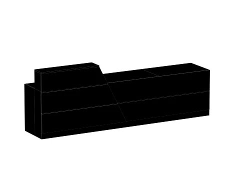 Reception Front Desk - 002 3D Model