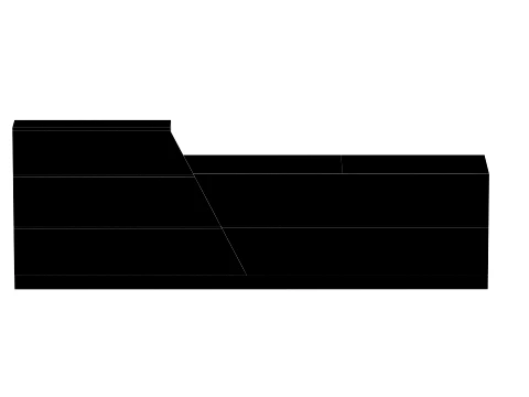 Reception Front Desk - 002 3D Model