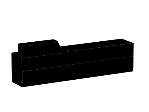 Reception Front Desk - 002 3D Model