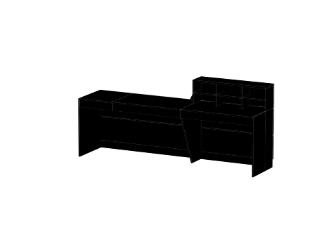 Reception Front Desk - 002 3D Model