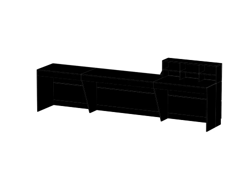Reception Front Desk - 002 3D Model