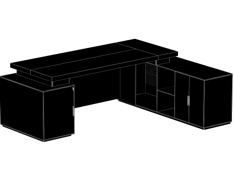 Executive Desk - 003 3D Model