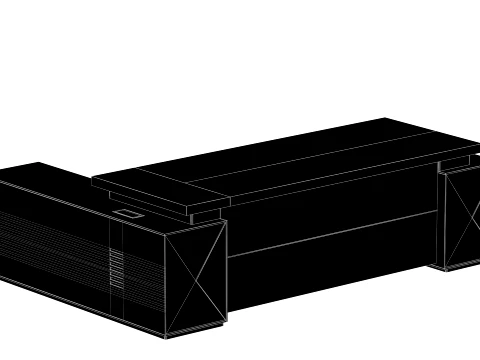 Executive Desk - 003 3D Model