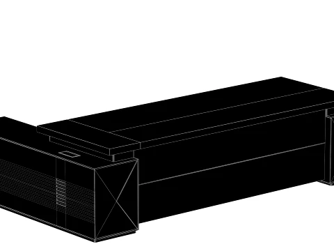 Executive Desk - 003 3D Model