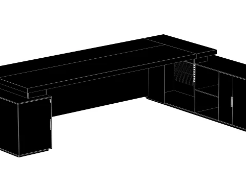 Executive Desk - 003 3D Model