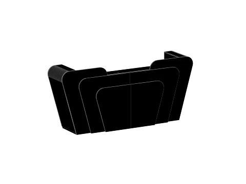 Reception Front Desk - 003 3D Model