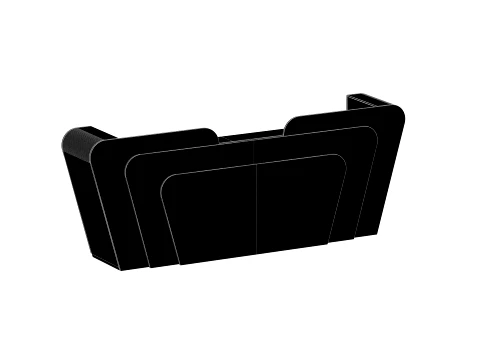 Reception Front Desk - 003 3D Model