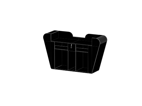 Reception Front Desk - 003 3D Model