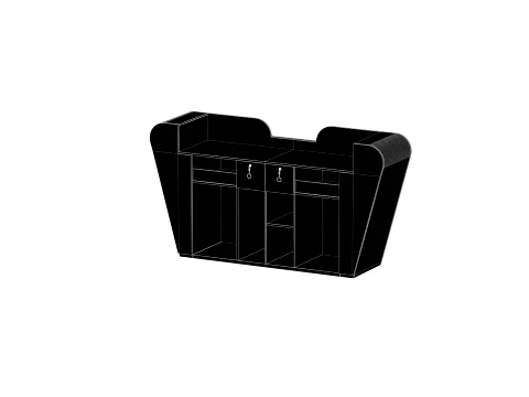 Reception Front Desk - 003 3D Model