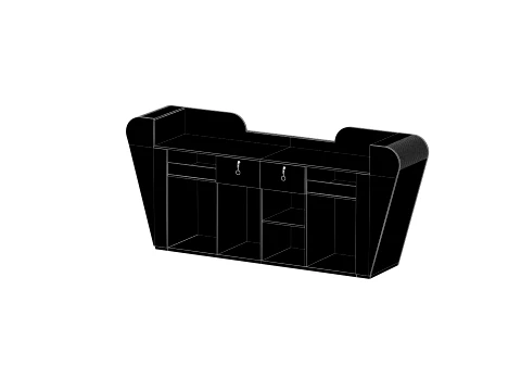 Reception Front Desk - 003 3D Model